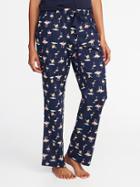 Old Navy Womens Poplin Sleep Pants For Women Flamingo Size Xxl