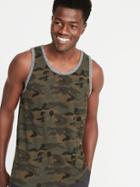 Soft-washed Patterned Tank For Men