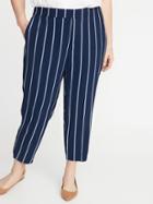Mid-rise Secret-slim Pockets Plus-size Trousers
