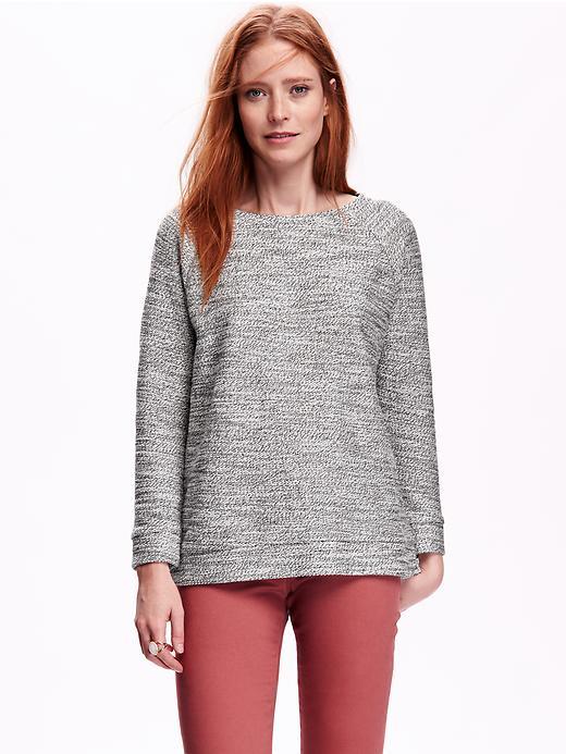 Old Navy Sparkle Fleece Sweater Size L - Black Lurex