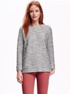 Old Navy Sparkle Fleece Sweater Size L - Black Lurex