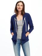 Old Navy Womens Relaxed Lightweight Full-zip Hoodie For Women Night Flight Size S