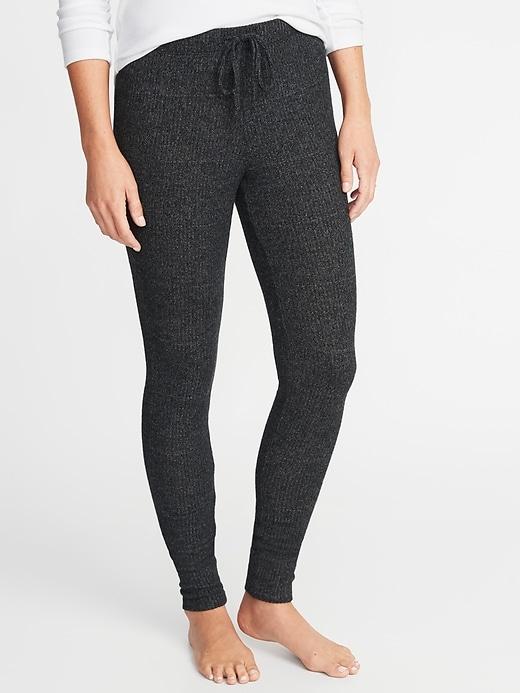 Old Navy Womens Plush-knit Lounge Leggings For Women Charcoal Size Xxl