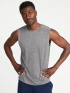 Old Navy Mens Go-dry Muscle Tank For Men Heather Gray Size S