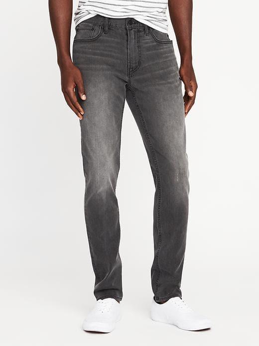 Old Navy Mens Relaxed Slim Built-in Flex Jeans For Men Medium Gray Size 44w