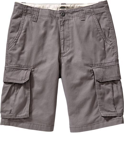 Old Navy Mens Broken In Cargo Shorts 10&quot; - Gray Stone