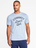 Old Navy Mens Go-dry Eco Regular-fit Performance Tee For Men Commit, Don';t Quit Size S
