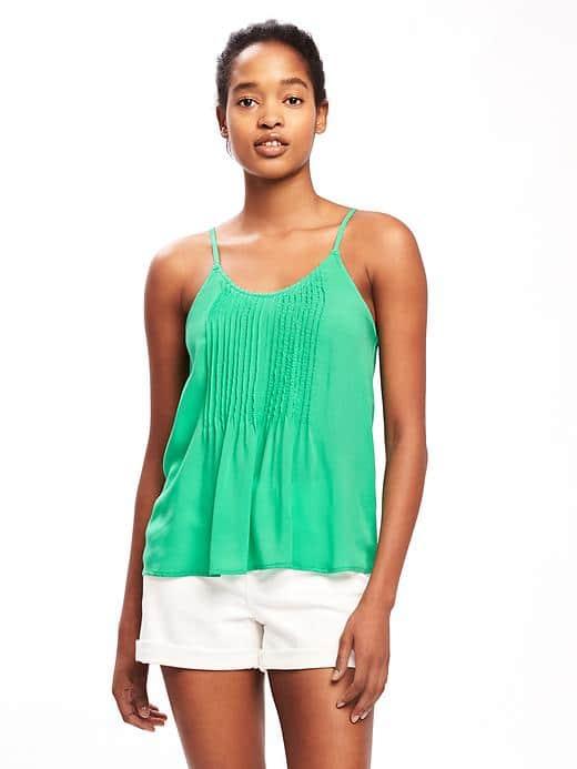 Old Navy Pintuck Cami Swing Tank For Women - Beginners Luck