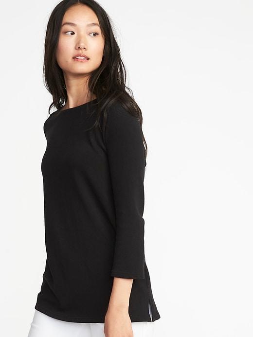 Old Navy Womens Relaxed Tie-back Top For Women Black Size L