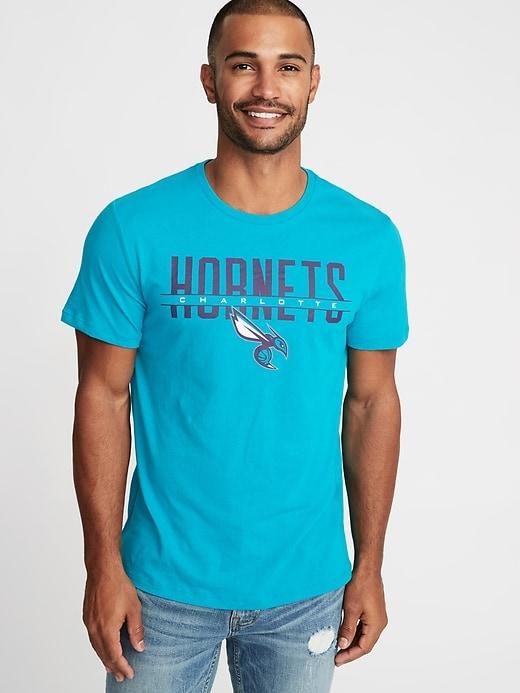 Old Navy Mens Nba Team Graphic Tee For Men Hornets Size S