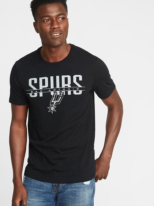 Old Navy Mens Nba Team Graphic Tee For Men Spurs Size M