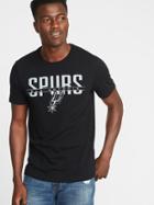 Old Navy Mens Nba Team Graphic Tee For Men Spurs Size M