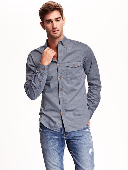Old Navy Classic Slim Fit Shirt - Arctic Depth