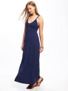 Old Navy Empire Waist Maxi Dress For Women - Lost At Sea Navy