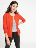 Old Navy Womens Classic Crew-neck Cardi For Women Blaze Of Glory Size S