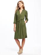 Old Navy Utility Shirt Dress For Women - Hunter Pines