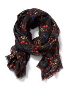 Old Navy Patterned Linear Scarf For Women - Black Floral
