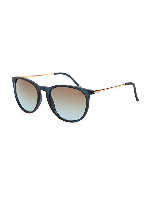 Old Navy Matte Sunglasses For Women - Thin Black