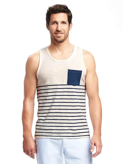 Old Navy Pocket Tank For Men - Creme De La Creme