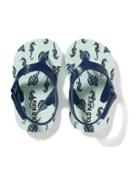 Old Navy Patterned Flip Flops - Crab And Seahorse