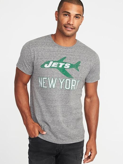 Old Navy Mens Nfl Team Crew-neck Tee For Men Jets Size M