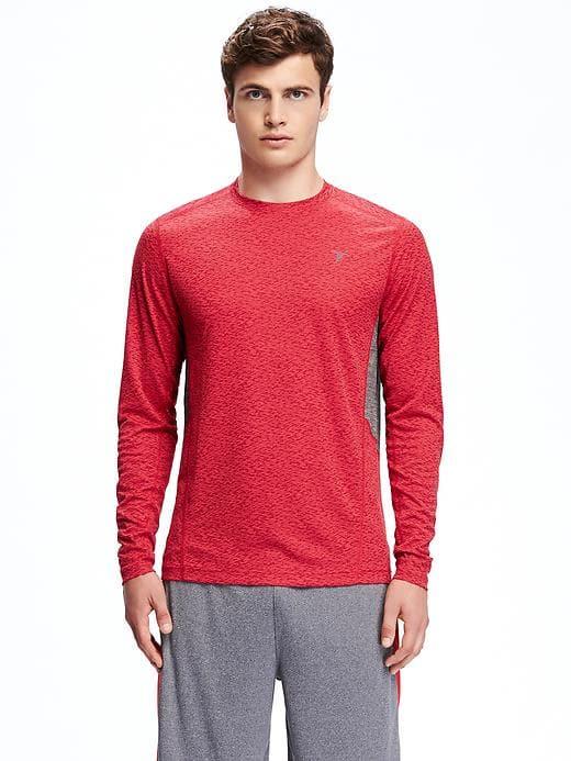 Old Navy Go Dry Pieced Tech Performance Tee For Men - Apple Of My Eye