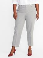 Old Navy Womens Smooth & Slim Mid-rise Harper Pants Light Heather Gray Size 30