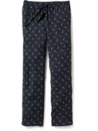 Old Navy Printed Flannel Pj Pants Size Xxl Big - Candy Cane Red
