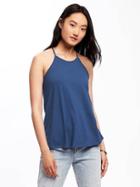 Old Navy Relaxed High Neck Y Back Tank For Women - Night Flight