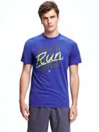 Old Navy Go Dry Cool Graphic Tee For Men - Ultraviolet
