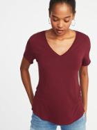 Luxe V-neck Tee For Women