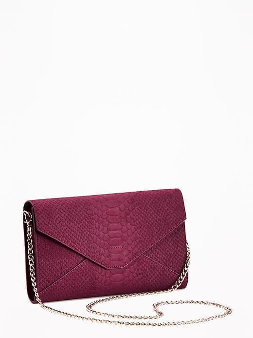 Old Navy Envelope Style Clutch For Women - Wine Purple