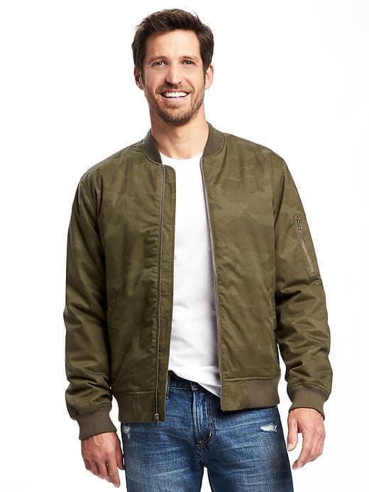 Old Navy Twill Bomber Jacket For Men - Scouts Honor