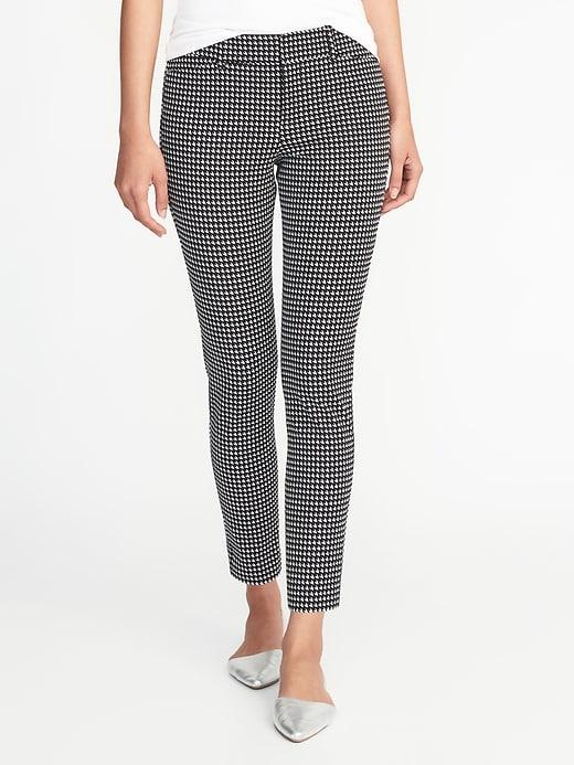 Old Navy Womens Mid-rise Pixie Ankle Pants For Women Houndstooth Size 2