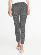 Old Navy Womens Mid-rise Pixie Ankle Pants For Women Houndstooth Size 2
