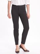 Old Navy Womens Mid-rise Heathered Pixie Ankle Pants For Women Dark Med Gray Heather Size 8