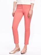Old Navy Womens Mid-rise Pixie Ankle Pants For Women Coral Tropics Size 12