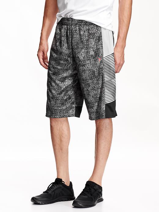 Old Navy Mens Go Dry Basketball Shorts 12&quot; Size Xxl Big - Black Jack Print
