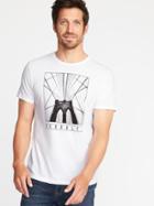 Old Navy Mens New York-graphic Tee For Men Bright White Size M