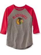 Old Navy Nhl Team Graphic Raglan Tee For Women - Chicago Blackhawks