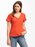 Old Navy Everywear Relaxed Curved Hem Tee For Women - Hot Tamale