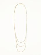 Old Navy Layered Bead Necklace For Women - Gold