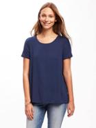 Old Navy Short Sleeve Swing Tee For Women - Night Flight