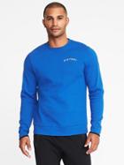Old Navy Mens Graphic Go-dry Fleece Sweatshirt For Men Victory Size L