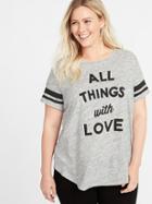 Old Navy Womens Everywear Plus-size Graphic Tee Have A Nice Heart Size 4x