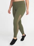 Old Navy Womens High-rise Plus-size Compression Pocket Leggings Grazing Grasses Size 1x