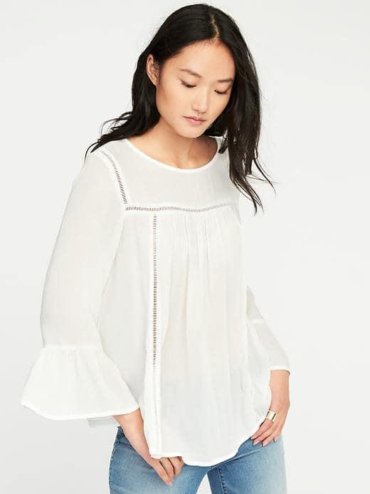 Old Navy Ruffle Sleeve Swing Top For Women - Catch My Drift