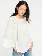 Old Navy Ruffle Sleeve Swing Top For Women - Catch My Drift
