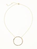 Old Navy Circle Pendant Necklace For Women - Gold