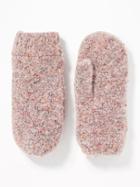 Old Navy Womens Boucl Mittens For Women Sweet Pink Size One Size